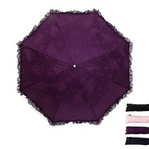 [제이에스지] 기라로쉬 3단 양산 [쁘띠일자주름레이스-FPGLP10032]