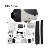 컴팩트 5KW 12V/24V 디젤 에어 히터 주차 원격 제어 LCD 모니터 포함 RV 캠핑카 트레일러 트럭 보트용, 08 24V 5KW