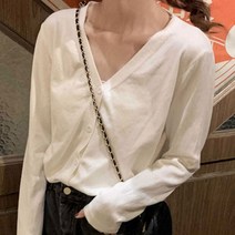 협력브랜드 데일리 여자 브이넥 가디건 가을 사무실 데이트 코디
