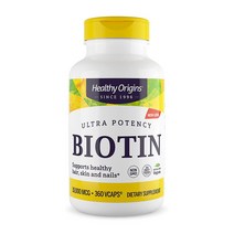 헬시오리진스 비오틴 울트라 포텐시 10000mcg 브이캡, 360정, 1개