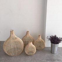 [∂LL7] (까유) 발리 클래식 라탄등갓 램프쉐이드 (S 사이즈) 등 전등갓 라탄등 인테리어갓 조명갓 소품 램프갓_h§eEA, 옵션없음($#%), §본상품§e