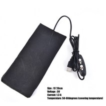 사무용 1/2/4pcs 5V 탄소 섬유 난방 패드 손 온열 장치 USB 필름 전기 겨울 적외선 발열 히트 매트, 16 As Pic Show