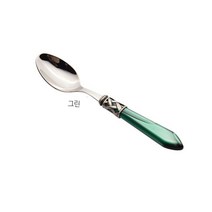 까사부가티 알라딘 커트러리 모음 (커피스푼/케이크포크/포크/나이프/스푼/젓가락), 5. 스푼 그린