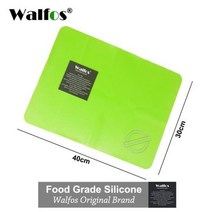 베이킹 불도장 인두 작업대 매트 스톤 WALFOS식품 등급 내열성 테이블 플레이스 패드 실리콘 오븐 단열 베이크웨어 1 개, green 30x40cm
