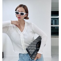 여성 봄 여름 가을 이너 가디건 카디건 티셔츠 탬프릴가디건