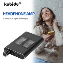 노래방앰프 파워 매장 이동식 진공관 앰프 class-a 헤드폰 16-150 ohm hifi 이어폰 조정 가능한 오디오 (전화 음악 플레이어 용 3.5mm 잭 케이블 포함)