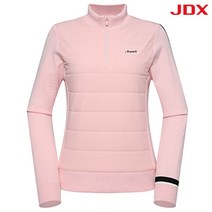 제이디엑스 여성 골프 방풍 우븐 퀼팅 반집업 니트 X1SWSPW78