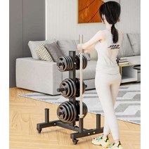 이동식 원판 정리대 바벨링 걸이 행거 꽂이 진열, 이동식 원판 거치대