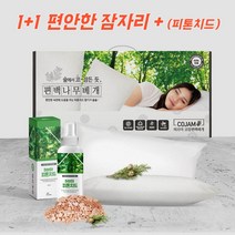 1+1 코잠 편백베개 선물세트 피톤치드 편안한 잠자리 사은품, 1개, 2. 단품 코잠 편백베개 선물세트
