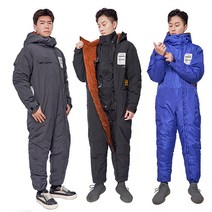 couyor 겨울작업복 점프수트 일체형 오토바이 방한복 스즈끼 노가다 작업복 라이더 방한복 겨울 배달 방한복
