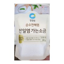 청정원 천일염 가는소금, 280g, 3개