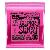 Ernie Ball 레귤러 슬링키 일렉트릭 기타 스트링 3팩 1046 게이지(P03221) 3577652827, Super (9-42), 6-Pack