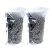 와이피컴퍼니 수조 바닥재 흑사 3~5 mm 2kg, 혼합색상, 10개