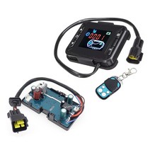 무시동히터 12v 디젤 에어 히터 lcd 모니터 스위치 + 원격 제어 + 자동차 트럭, 모니터와 리모콘