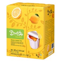 꽃샘 꿀레몬차 포션 450g (30g x 15T), 4개