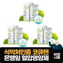 캐나다산 코엔자임Q10 은행잎 추출물 기억력 혈행 개선 혈압관리 항산화 코큐텐 혈압영양제