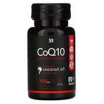 스포츠리서치 코큐10 바이오페린 코코넛 오일 100mg 30캡슐