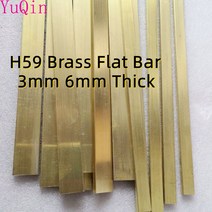 H59 황동 플랫 바 3mm 6mm 두께 10mm 15mm 20mm 25mm 30mm 너비 도매 커스텀, [01] 3x10x100mm 1pc