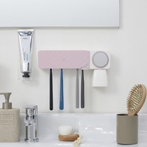 유토렉스 프리미엄 더블케어 헤드형 칫솔살균기 UV LED+열건조 히팅, 코랄핑크