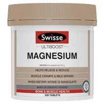 [호주직배송] 스위스 마그네슘 Swisse Ultiboost Magnesium 200 Tablets, 1개, 200정