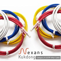 극동전선 넥상스 NKD42R.660 제작 랜케이블 레드 (1.5M CAT.6 UTP), 1개