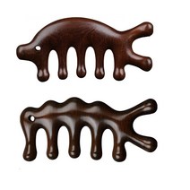 드림홈스 우드 두피 빗 세트, 물방울빗+고래빗세트