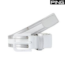 핑 핑(PING) 골프웨어 화이트 여성 로고 불박 니켈 장식 벨트 121B1BT853_WH