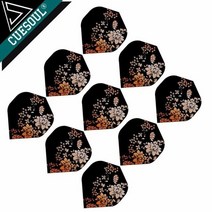 다트 Cuesoul 9pcs 전문 다트 비행 다트 꼬리 날개 블랙 매우 높은 품, 9 개