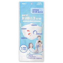 아텍스 숲의숨 하이가드 황사마스크 대형 흰색(KF80) 1팩 1매