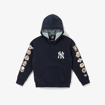 뉴에라키즈 [뉴에라키즈] MLB 쿠퍼스타운 월드 시리즈 뉴욕 양키스 후드 네이비(13371340)