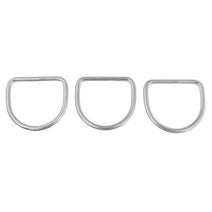 무게 벨트 웨빙 마운트 기어 액세서리 용 3Pc 내구성 스쿠버 다이빙 D 링, 실버, 설명