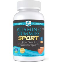 노르딕내추럴스 비타민C 250mg 구미 젤리 스포츠 탠저린 120정 Nordic Naturals Vitamin C Gummies Sport, 5개