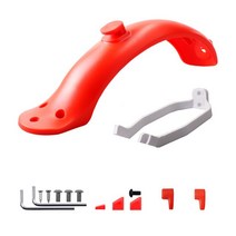 샤오미 킥보드 Xiaomi MI Mijia M365 M187 Pro 1S 타이어 스플래시 펜더 용 내구성 스쿠터 머드 가드 후면, 03 빨간