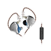 KZ ZS10 pro 이어폰 땀 방지 하이브리드 기술 유선 스포츠 이어 버드 휴대용 워킹 헤드셋 사운드 음악 핸즈프리 조깅 라이트 블루 (마이크 포함), 유형4, 유형3