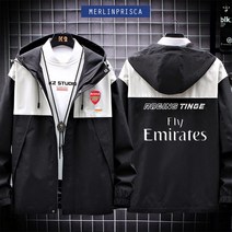 아스널 EPL 프리미어리그 트레이닝복 로고 바람막이 빅사이즈 77사이즈, 1개, XXXXL-A