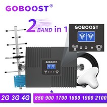 GOBOOST 70dB 핸드폰 셀룰러 증폭기 2G 3G LTE 900 1800 4G 신호 리피터 CDMA 850 1700 1900 휴대폰 GSM 2100 부스터, 04 850 1900 (B5 B2)