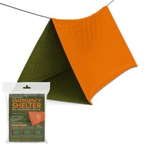 비비색 1인용 루프탑텐트 백패킹 미군 비박휴대용 생존 방수 캠핑 비상 텐트 침낭 야외 모험 바이비, 01 주황색
