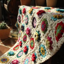 모티브블랭킷 뜨개 담요 에스닉 크로쉐 블랑켓