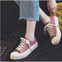 맙소샵 귀엽지않니 둥근 앞 코 데일리 스니커즈 RK03