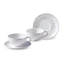 한국도자기 마이웨딩 핑크 뉴라인 커피잔 2인 세트, 단품없음