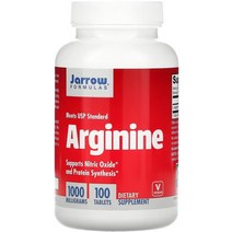 재로우 포뮬러 L-아르기닌 1000mg 100정 (약3개월분) 근육 운동 능력 면역체계 지원, 1팩, 100캡슐