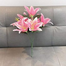 (ABM도매콜) ABM 백합 조화부쉬 핑크, 상세페이지 참조