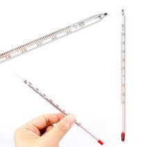유리막대 온도계 (소) -30~50 (180mm) 알콜온도계 유리온도계 학습준비물 액체측정용