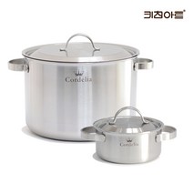 키친아트 코델리아 IH 통5중 스텐레스 인덕션겸용 냄비세트 2종J 양16+곰솥28, 단품