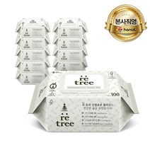 리트리 더도톰한 4겹원단 물티슈 캡형 100매 (10팩 4팩), 4팩