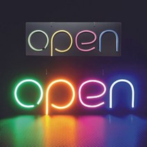 GDG3900 OPEN 포맥스 LED네온간판 입간판 영업중간판 전광판 간판/푸드트럭/미니간판/가게간판, 1개, 상세설명참조