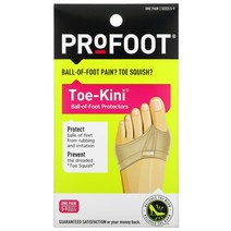 Profoot Toe-Kini Ball-Of-Foot Protectors Sizes 5-9 1 Pair