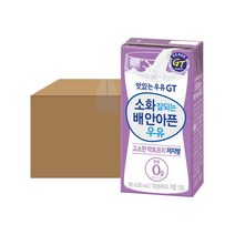 맛있는우유GT 락토프리저지방180ML24입, 맛있는우유GT 락토프리저지방180