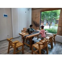 고제 고재테이블 고재상판 통원목식탁 카페테이블 느릅나무 고풍 맞춤형 오래된 느릅나무 도어 패널 티 테이블 수조 오래된 도어 패널 단단한 복고풍 풍화 통나무 오래된 나무 보드 오래된 도어 패널 테이블 사용자 정의, 모으다, 브래킷 구조