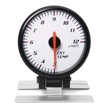 부스트 게이지 60mm 타코미터 rpm 전압계 공기 연료 비율 진공 수온 오일 프레스 오일 온도 자동차 12v 자동차용 파란색 백라이트, 배기 온도 게이지